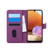 Microsonic Samsung Uyumlu Galaxy A32 4G Kılıf Fabric Book Wallet