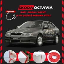 Skoda Octavia Oto Araç Kapı Koruma Fitili 5 Metre Parlak Kırmızı Renk