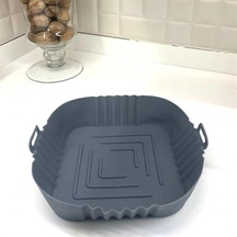 Renkli Isıya Dayanıklı Yıkanılabilir Silikon Fırın Airfryer Kare Model Pişirme Matı 20 Cm 5047
