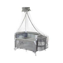 Holmer Kids Coolstyle Cibinlikli Anne Yanı Park Yatak/oyun Parkı/beşik Açık Gri Çok Renkli