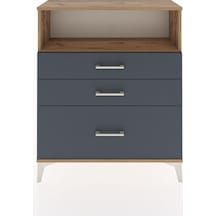 Arges Şifonyer Tek Raflı 3 Çekmeceli 88x30x106 Çam-antrasit Atlas Çam