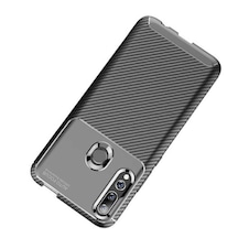 Huawei Honor 9X Kilif Silikon Ince Lüx Karbon Koruma 252153471 - Seçenek / Renk-Ekran Koruyucu-Kahverengi-55Tl Ile 2 Adet Siyah Tam Kaplayan Nano