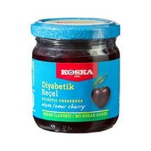 Koska Diyabetik Vişne Reçeli 240g Doğal Tatlandırıcılı %45 Meyve 3'li Ekonomik Paket Avantaj Paketi