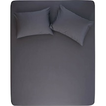 Sarev 160x200 Antrasit Çift Kişilik Fitted Lastikli Çarşaf