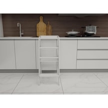 Beyaz Ahşap Çocuk Öğrenme-etkinlik Kulesi Çok Renkli