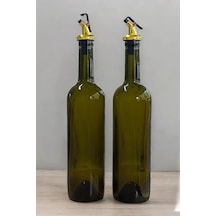 Afracam 750 Ml Yeşil Yağdanlık Şişesi Yağlık Akıtıcılı Kapaklı Sızdırmaz Şişe 2' 750 Açık Gri