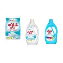 Aquabor Doğal Mineralli 4 Kg Beyaz + Sıvı Beyaz + Sıvı Renkliler 3 Lü Set 0.75 LT - 2.5 LT - 12 KG