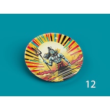 58 Mm Buton Rozet İğneli Çanta Kıyafet Rozeti Lord Şiva Çok Renkli
