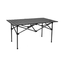 Katlanır Kamp Masası Portatif Outdoor Bahçe Piknik Masası 95 x 50 CM Siyah