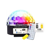 Ledx Gm-0803b Sihirli Led Dönen Disko Topu Hoparlör Kablosuz Usb/mp3/bluetooth Kumandalı 360 Derece Belirtilmemis