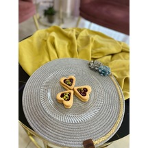 River World 39 Cm'lik Supla Amerikan Servis Jüt Örme Çiçekli Çok Renkli