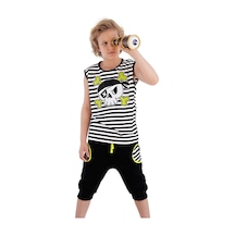 Denokids Mshb&g Kuru Kafa Erkek Çocuk T-shirt Kapri Şort Takım Çok Renkli