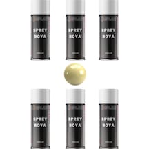 6 Adet Ral 1015 Fil Dişi Beji Sprey Boya 400 Ml.