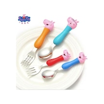 Peppa Pig Çatal Kaşık Seti - Çocuklar İçin