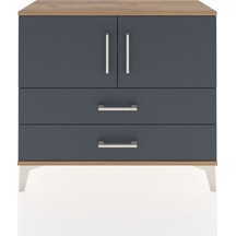 Arges Şifonyer 2 Raflı 2 Çekmeceli 2 Kapaklı 88x30x80 Çam-ant... Çam