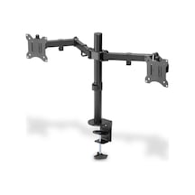 Monitör Tutucusu - Masa Kelepçesi - 2 Monitör - 32 İnçe Kadar - 3x 8 Kg'a Kadar - Vesa 75x75, 1