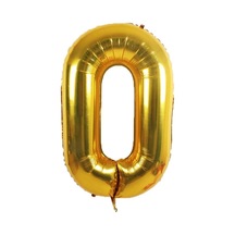 Folyo 0 Rakamı Balon 100 Cm Gold Altın Büyük Boy 40inc Sıfır Rakam Folyo Balon