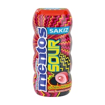 Mentos Ekşi Çilek Aromalı Draje Sakız 30 G 3'li Ekonomik Paket - 3 Adet Tarı