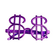 Parti Gözlük Plastik Camsız Dolar Temalı Mor 14x6 Cm Tüm Yaşlar