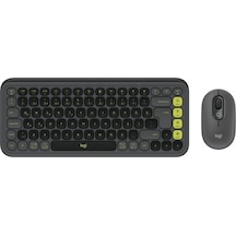 Logitech 920-013075 Pop Icon Q Tr Grafit Bluetooth Siyah Kablosuz Klavye Mouse Set