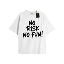 Flood Of Style Beyaz Oversize T-shirt Norisknofun Özel Tasarım