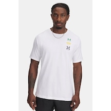 Under Armour Ua M 60/40s Evol Logo Erkek Tişört 1390165-100 Beyaz