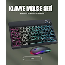Rgb Aydınlatmalı Şarjlı Kablosuz Klavye Ve Mouse Seti Modern Ve Kompakt Tasarım Diğer Rgb Aydınlatmalı Şarjlı Kablosuz Klavye Ve Mouse Seti Modern Ve Kompakt Tasarım Diğer