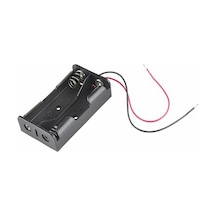 1 Adet 2x 18650 Pil Kutusu Pil Yuvası Kablolu 2li Ikili Lityum Lion 3.7v