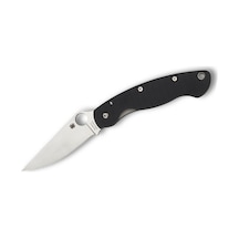 Spyderco Military Model Black G-10 Plainedge Kamp Çakı Siyah