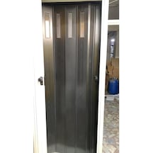 1sıra Camlı Karaağaç Ahşap Desenli Akordeon Kapı 87x200cm