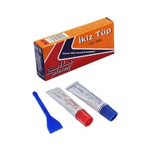 İran Yapıştırıcısı 18 gr İkiz Tüp 1 Adet Metal Yapıştırıcı Çift Karışımlı Demir Çelik Yapıştırıcısı Kuvvetli ve Dayanıklı İkiz Epoksi Yapıştırıcısı