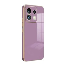 Herşeytrend Xiaomi Poco M6 Pro 4g Kılıf Volet Silikon - Mor Çok Renkli Diğer
