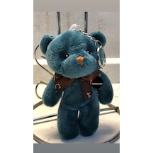 Sevimli Ayıcık Peluş Oyuncak Anahtarlık Uyku Arkadaşı Hediyelik 12 Cm Yeşil