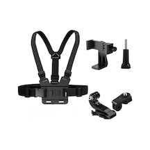 Aksiyon Kamera Ve Telefon Tutucu Göğüs Askısı, 4 Parça, Gezi Seyahat Ve Sürüşlerde Kullanmak İçin Insta360 X3, X2, X4, X5, One Rs, Go 3, One X, Evo İle Uyumlu, Zr1130