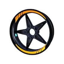 Moto GP Taksi Sarısı İç Jant Şeridi Sticker Çınar Extreme