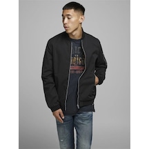 Jack & Jones Jjerush Bomber Erkek Mevsimlik Mont Siyah 12165203 Siyah
