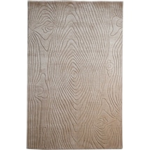 Çam Halı Emboss Jr 06 Bej Modern Desen Yeni Zellanda Yünü Ve Viskon El Dokuması Halı - 80x150 Bej