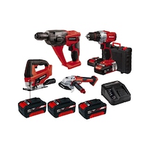 Einhell Kit14 18V Li-ion 4 Akülü Taşlama + Dekupaj + Matkap Seti