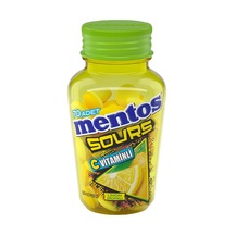 Mentos Sour Şeker 49 G Limon - Ekşi Aromalı C Vitaminli Şekersiz Şekerleme 4'li Avantaj Paketi Tarı