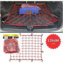 Bagaj Filesi Elastik120x80cm Kırmızı Bagaj Lastiği Ahtapot