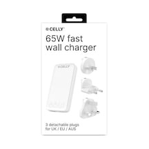 Celly Univrsl 65w Eu/uk/aus/us Duvar Şarj Cihazı