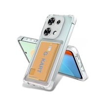 Herşeytrend Xiaomi Redmi Note 13 Pro 4g Kılıf Kart Şeffaf Silikon - Şeffaf Çok Renkli