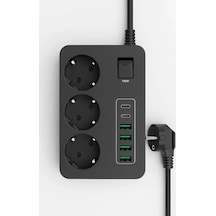 Çoklu Priz, 3 Ac Soket + 5 Usb Portu 0