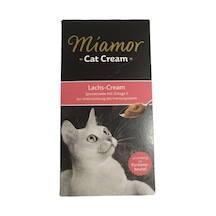 Cat Cream Lachs Cream Somonlu Yetişkin Kedi Sıvı Ödül Tamamlayıcı Mama 6x15gr