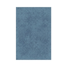 Kartela Halı Paisley Halı Kaymaz Taban Makinede Yıkanabilir Halı Mavi - 180 X 270 Cm