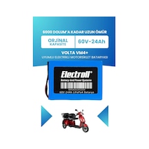 Volta Vm4+ Uyumlu Batarya Standart Kapasite Lifepo4 60v 24ah Elektrikli Motorsiklet Bataryası