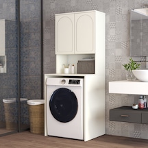 Lyon Çamaşır Makinesi Dolabı V102 - Krem Krem