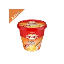 President Cheddar Krem Peynir 270 G X 2 Adet - Gurme Cheddar Lezzeti Ve Kremsi Doku