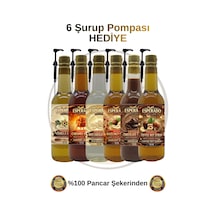 Premıum Vanilya-karamel-beyaz Çik.-fındık-çikolata-toffnut Aromalı Kahve Şurubu 750 Ml 6 Ad. Diğer