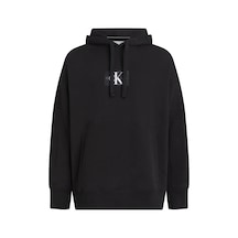 Calvin Klein Oversızed Patched Ho Erkek Siyah Hoodie